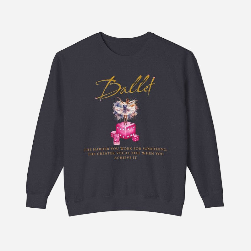 Ballerina Crewneck Sweatshirt-Black