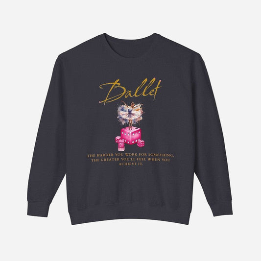 Ballerina Crewneck Sweatshirt-Black
