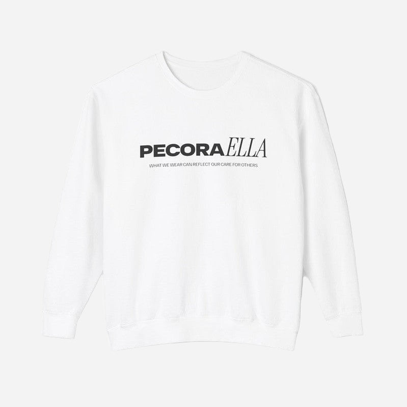 Pecoraella Crew Sweatshirt-White