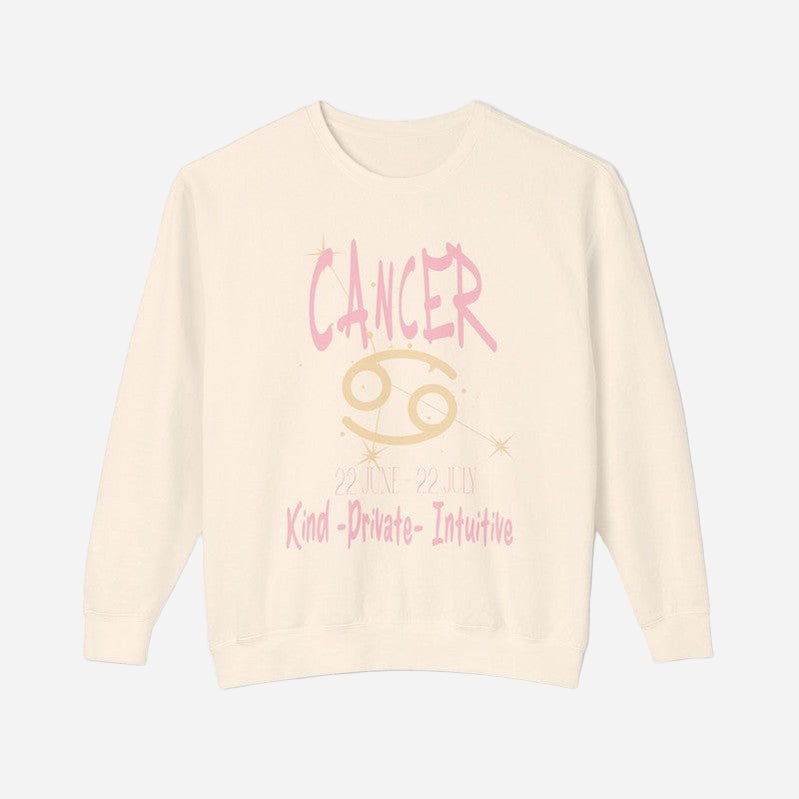 Cancer is a Zodiac Sign Sweatshirt-Ivory
