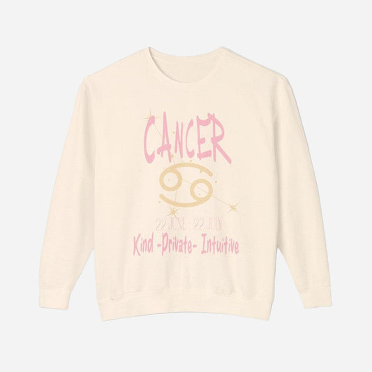Cancer is a Zodiac Sign Sweatshirt-Ivory