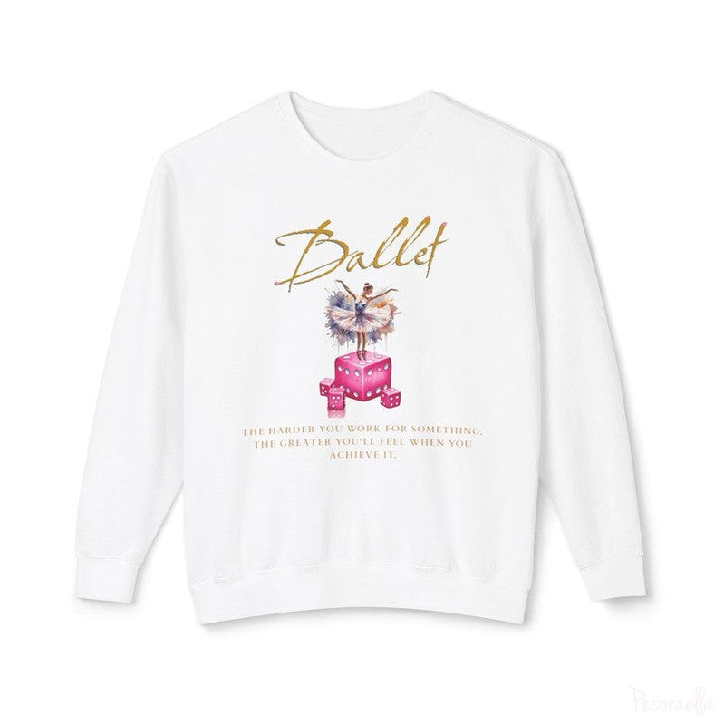 Ballerina Crewneck Sweatshirt-White